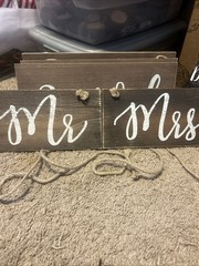 Wedding Wooden Signs Comes With 4 Wooden Reserved , Along With Others