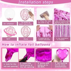 Pink Birthday Party Decorations for Women Girls with Happy Birthday Banner Pa…
