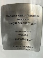 “Maximus Orbis Terrarum” Best Man / Wedding Drinking Glass / Mug