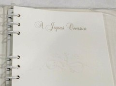 Silk Swirl Wedding Guest Book Bridal Taupe Book Monogam «B» $135 Value