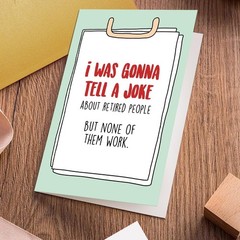 Funny Pun Retirement Card for Women Men, Humorous Retirement Card for Coworke…