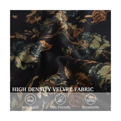 StangH Soft Floral Velvet Throw Pillow Covers for Living Room, 18×18 Vintage …