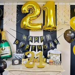 TONIFUL 11.8 Inch Gold Glitter Numbers Table Centerpieces 0-9 Birthday Gold-1
