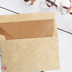 A7 Parchment Envelopes – AGED – 5 1/4 x 7 1/4″ – 24lb Bond/60lb Text – 25 Qty