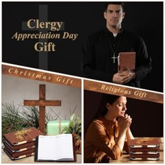 Christian Gifts Set 20 Pcs Leather Notebook Ballpoint Pen Prayer Journal