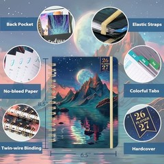Planner 2026-2027 – Academic Planner 2026-2027, July 2026 – June 2027, 6.5″ x