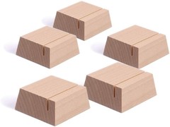 UNIQOOO Elegant Birch Wood Stand for Wedding Table Number Sign, Place Card Ho…