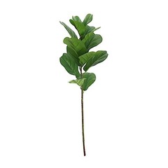 GREEN 2 Bushes 25″ Artificial Fiddle LEAVES STEMS Party Events Home Decorations