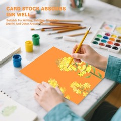 Cardstock 8.5 X 11, 40 Sheets 10 Colors Card Stock, 40Sheets, Multicolor