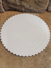Wilton Circles of Strength 6 pc tier Cake Separator Plates Scalloped 6 – 14″
