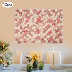 12* Artificial Flower Wall Panel Wedding Backdrop Event Party Flower Wall Panel