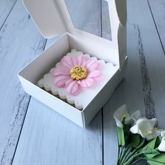 500x Clear Window Product Packing White Paper Box Jewelry Soap Cookie Candle Box