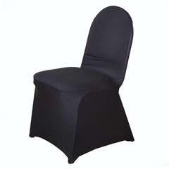100 BLACK Banquet Stretch SPANDEX CHAIR COVERS Wedding Party Decorations