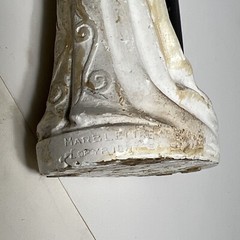 Vintage 1949 Wedding Cake Topper By Novelty Co Marblelike 5 3/8 X 2.5 Inches