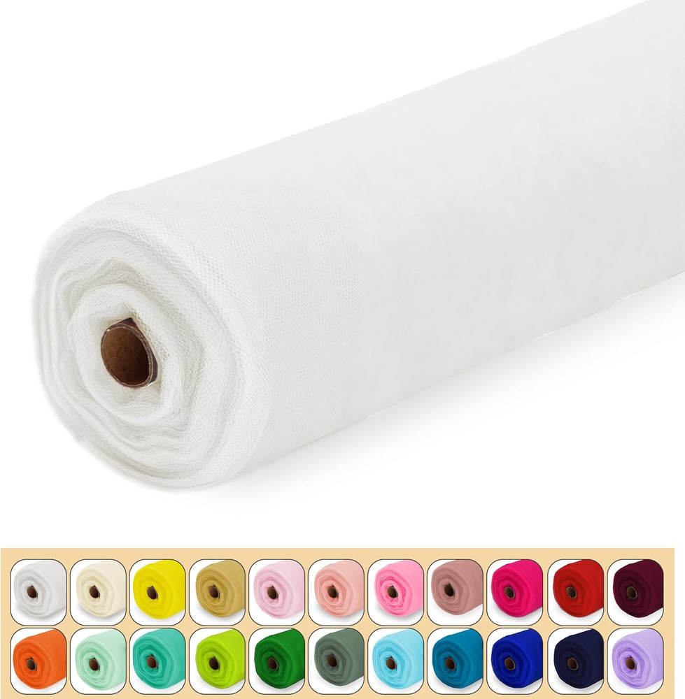 Tulle Fabric Roll, 54″ X 10 Yards (30FT) Tulle for Wedding Christmas Decorations
