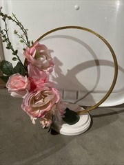 Pink Floral Table Centerpieces Total Of 12