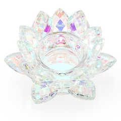 OwnMy Crystal Lotus Flower 5.12 inches x 4.92 x 2.76 inches, Ab Color