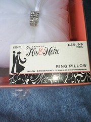 Studio His & Hers Ring Pillow Floral Lace Wedding Ring Bearer Pillow