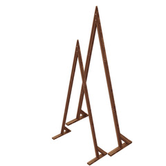 Set of 2 Wooden Wedding Arches Outdoor Indoor Held Wedding Boho Bridal Backdrop