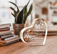 1 Year Anniversary Wedding Gifts for Boyfriend Girlfriend, One Year 1st Annivers