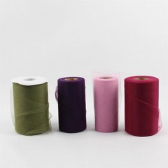 Lot of 4 Rolls Tulle Varied Colors Partially Used Craft Material
