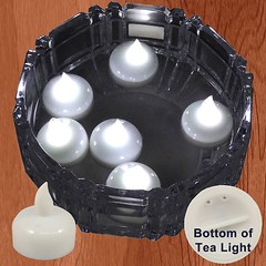 FREESH 18X Waterproof LED Floating Tealight Flameless Candle Wedding Party WHITE