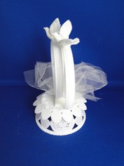 New Vintage Wilton Petite Double Rings Wedding CakeTop, doves, 103-4316