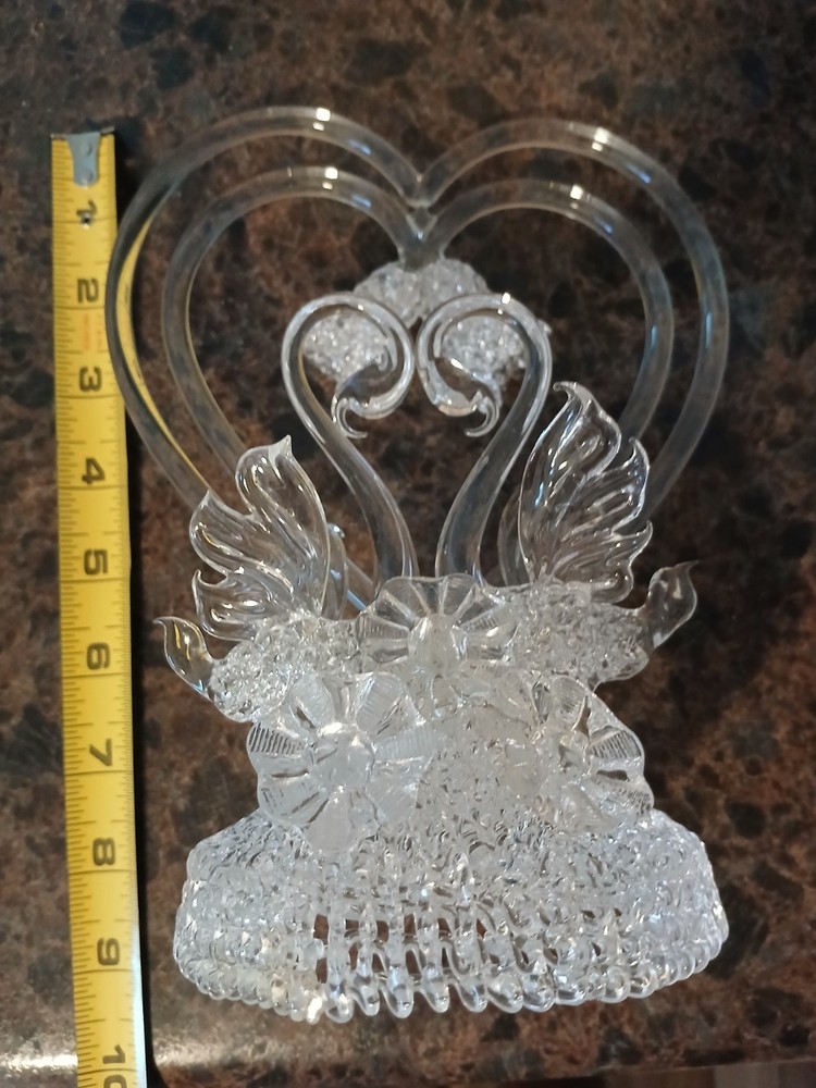 vintage wedding cake topper swan