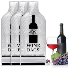 Wine Bags for Travel, 3 Set Reusable Wine Bottle Travel Protector Bags, Doubl…