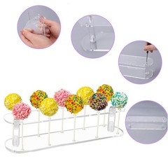 Food Safe for acrylic Cake Stand with 10 Holes for Weddings and Birthday Parties
