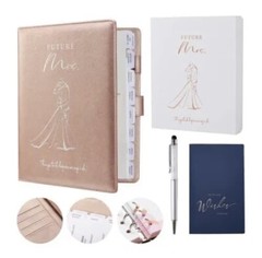 AW BRIDAL Perfect Wedding Planning Book & Organizer With Pen&Gift Box, 140 Pages