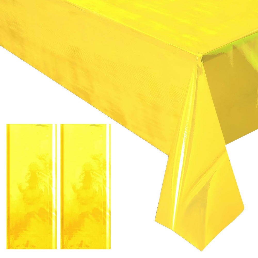 2 Pieces Yellow Iridescence 2 (40″ x 108″ Rectangular),