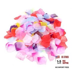 Hariendny 1000 pcs Artificial Rose Petals Fake Petal Flower Decoration for
