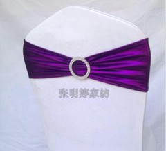 10 Metallic Spandex Chair Band for Folding Banquet Universal Chair Covers
