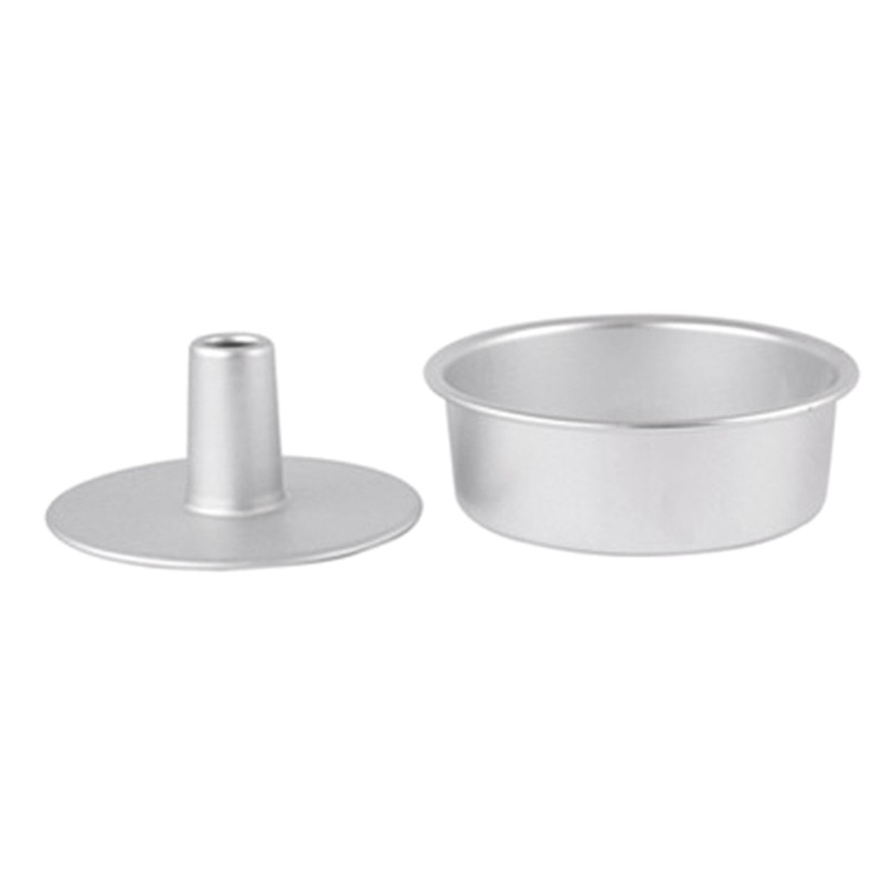 Cake Moulds 9 Inch Aluminum Alloy Rounds Chiffon Removable Bottom Hollow Chimney