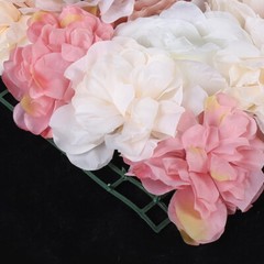 6*Flower Wall Panel Party Artificial Wedding Decor Rose Bouquet Romantic Flower
