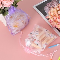 Durable Assorted Organza Drawstring Bags – 100 Pack, Perfect for Jewelry & Candy