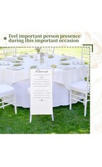 Reserved Memorial Wedding Chair Sign with love from Heaven Cotton Linen Weddi…