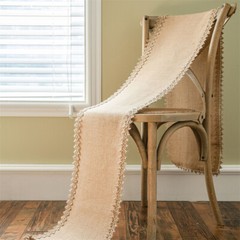 Burlap Weave Table Runner Cloths Hessian for Country Wedding Party Decor Vintage