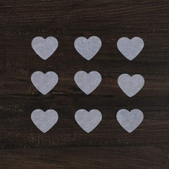 Battife 7.1 Oz White Heart Shaped Confetti, 30000PCS Tissue Paper, Table
