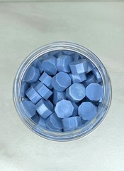 100 Count Steel Blue Sealing Wax Beads. Over 200 colors available!