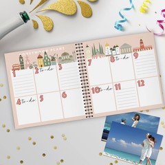 Honeymoon Travel Journal, Record-Book Trip Together, 8 x 8 inches, Hardcover