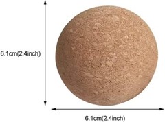 4 Pieces Wine Cork Ball Wooden Stopper for Decanter 4 pieces,