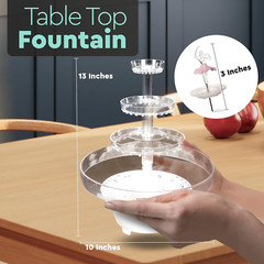 Lighted Plastic Wedding Water Fountain – Great for Cake Centerpiece, Parties, Of