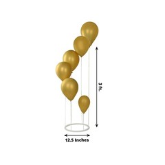 2 WHITE Spiral Plastic Balloon Tower Stand Kit Sturdy Round Base Centerpieces
