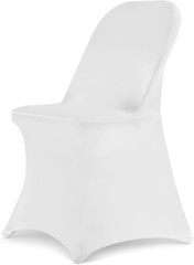 Universal White Spandex Chair Covers 50PCS – Perfect for Weddings & Banquets