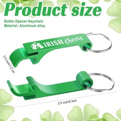 Pieces Bottle Openers Keychain Bulk Green St Patrick’s Beer 25 Irish Cheers