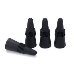 OHMAXHO Wine Stoppers (Set of 5), Silicone Bottle stopper 5 pack Black