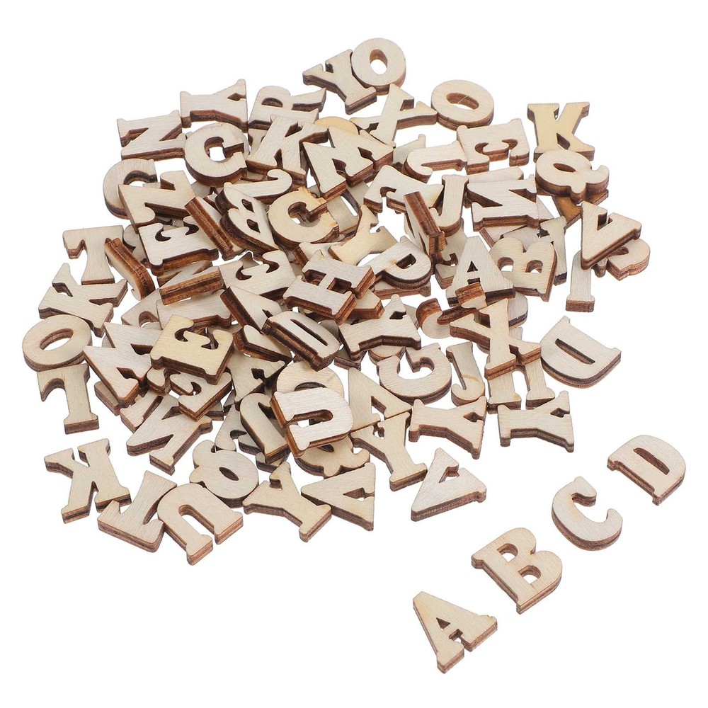 100Pcs Retro Natural Wood Toy Buttons DIY Handmade Craft Decoration Buttons