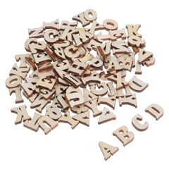 100Pcs Retro Natural Wood Toy Buttons DIY Handmade Craft Decoration Buttons